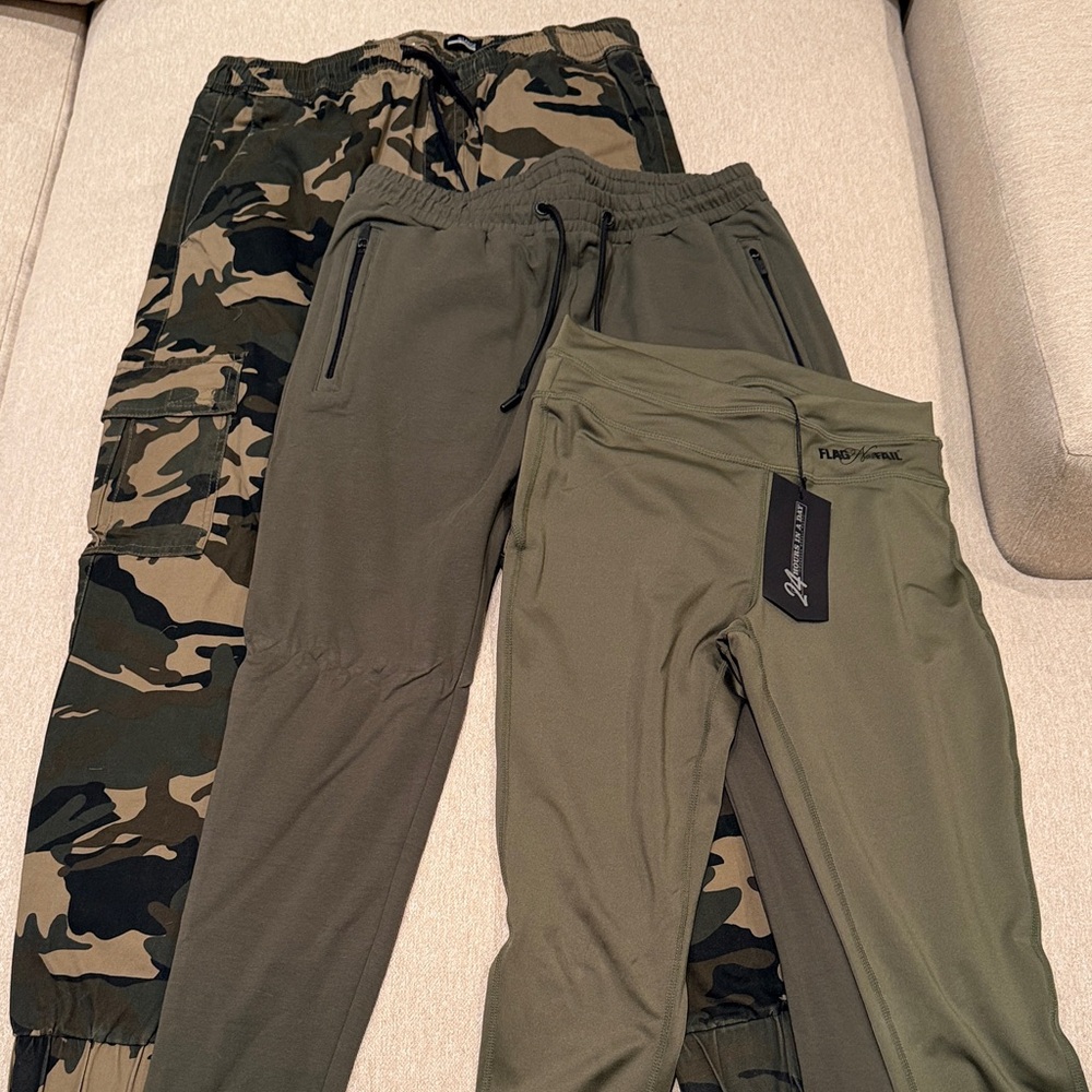 Flag Not Fail - Olive Green jogger and leggings bundle